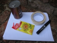 template for paper pots